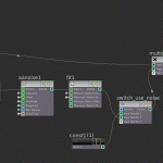 The CVEX Shader network for previewing the texture noise. This can be referenced in SOPs using a Volume VOP pointing to this shader (Use Shop).